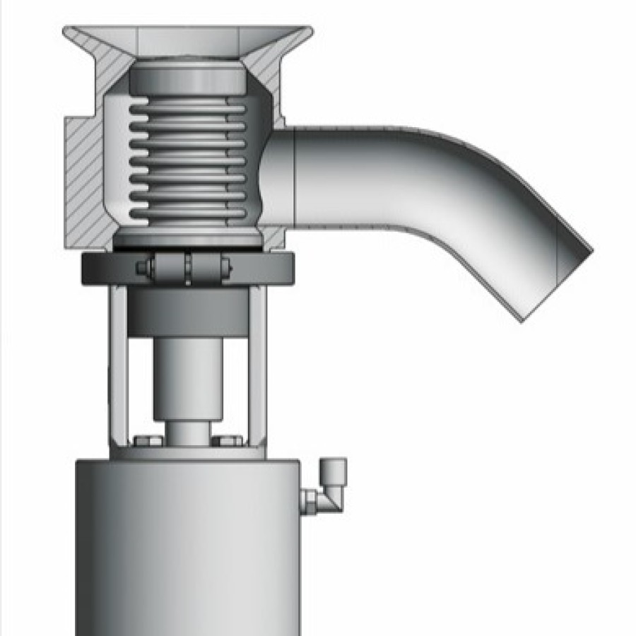 RIEGER make Aspetic Flush Bottom Valve